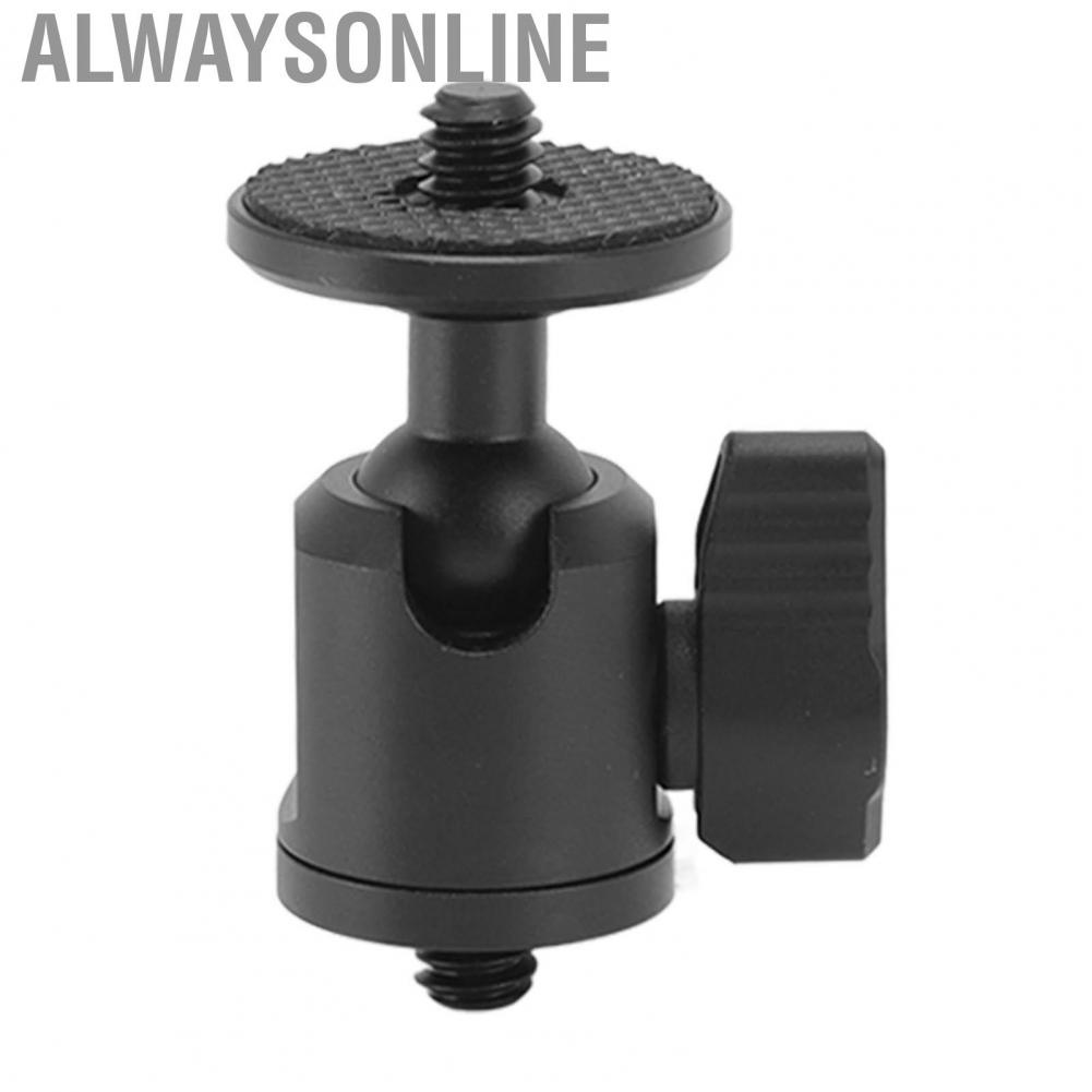 Alwaysonline PULUZ Aluminum Alloy Ball Head Mount Mini Portable Tripod with 1/4 inch Male Screw for  Smartphone Fill Light MIC