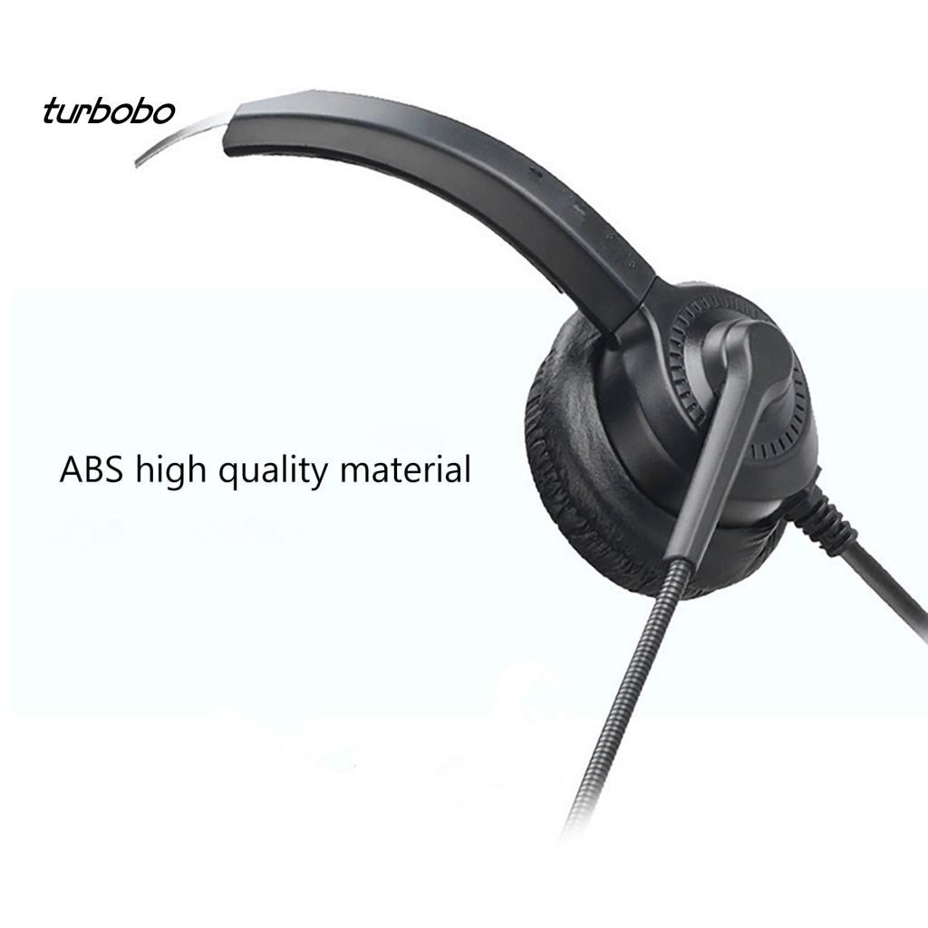 Tai Nghe Điện Thoại Di Động Turbobobo 300D Giảm Tiếng Ồn Thoáng Khí Hai Dây Cáp USB Dài Dành Cho Tài Xế Xe Tải Văn Phòng