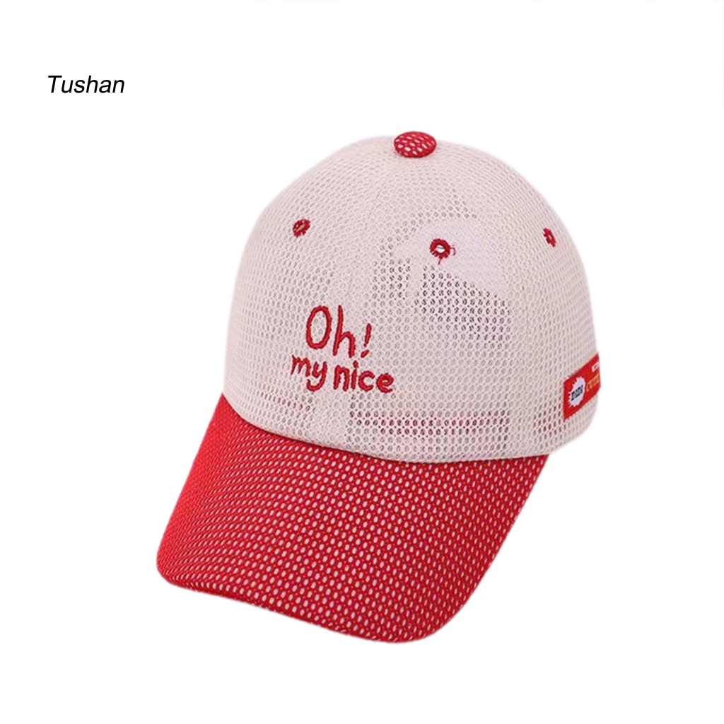 Mũ Lưỡi Trai Phối Lưới Thoáng Khí Thời Trang Mùa Hè Cho Bé