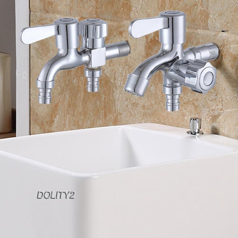 Vòi Nước 2 Đầu Ra Bằng Kim Loại Dành Cho Máy Giặt / Sân Vườn / Ban Công