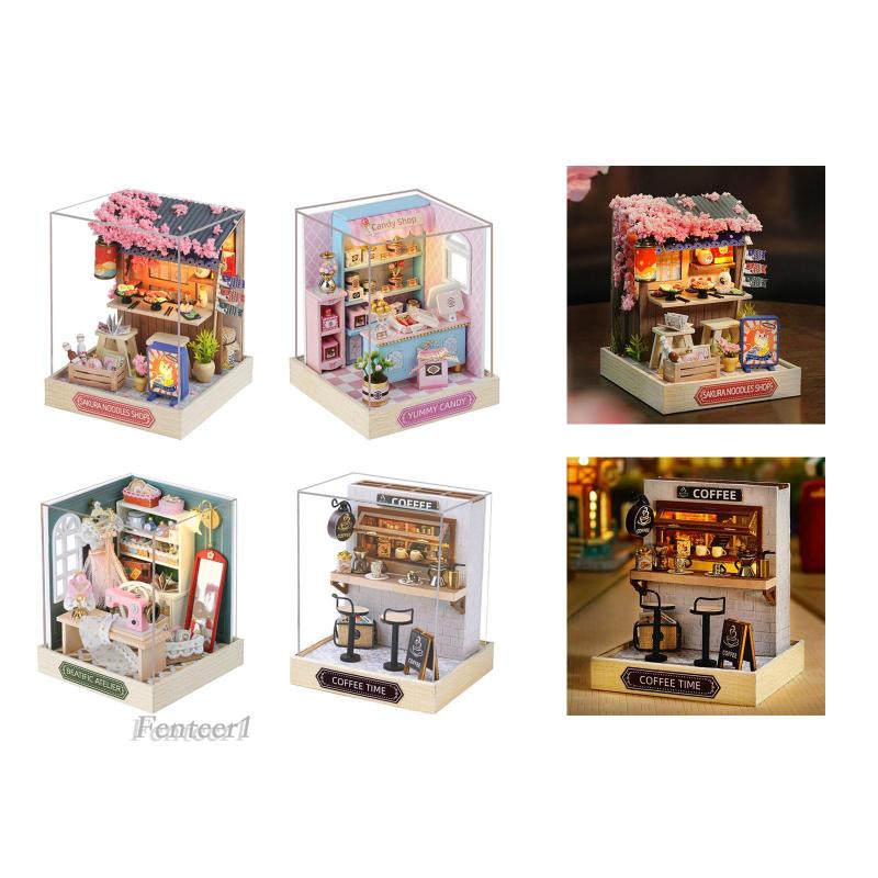 [Fenteer1] Bộ Dụng Cụ Làm Mỳ Cho Nhà Búp Bê Hoa Anh Đào Mini