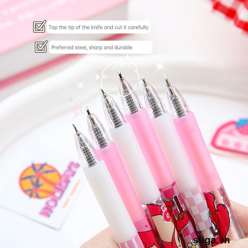 💌💌Dao rọc giấy dạng bút bi hình gấu dâu