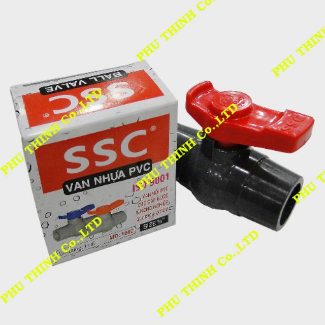 Van Khóa Bi Nhựa Ống Nước PVC 21, 27, 34, 42, 48, 60 SIÊU RẺ