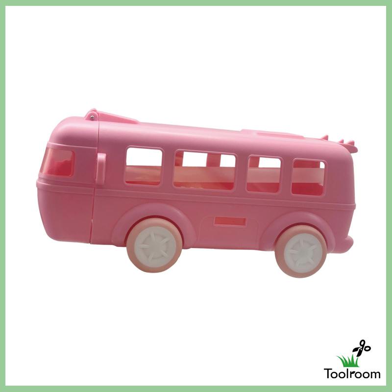 Bình Nước Hình Xe Buýt Kèm Ống Hút Và Dây Đeo Dung Tích 500ml Cho Bé