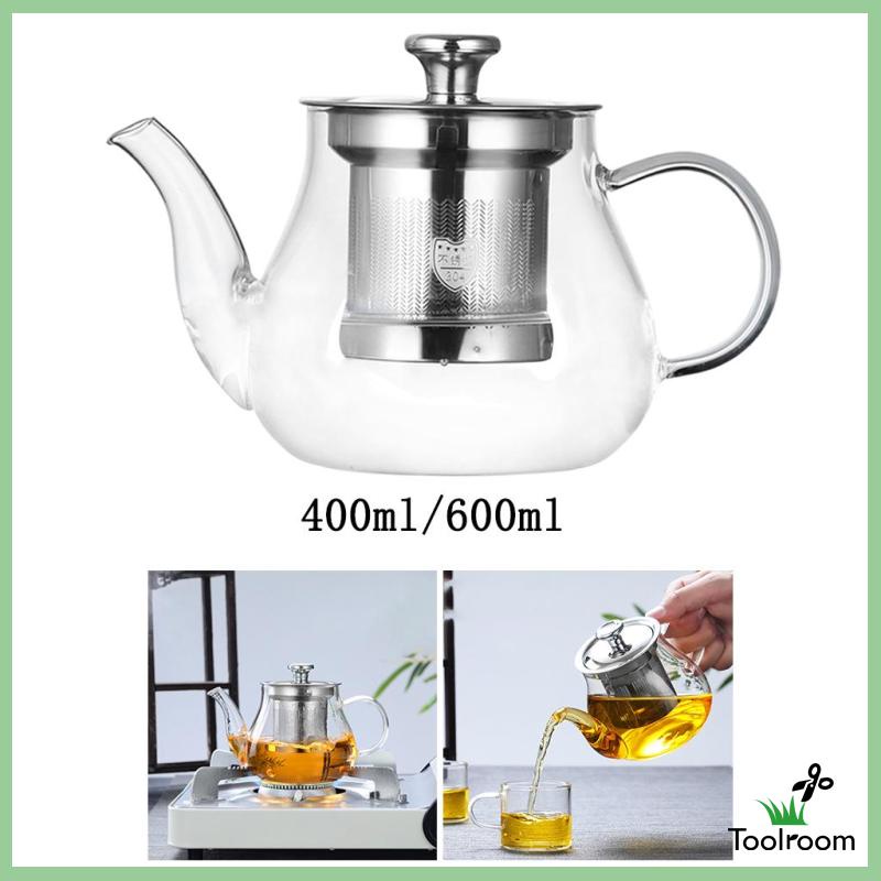 Ấm Trà Thủy Tinh Có Đồ Lọc Tháo Rời Được Dung Tích 400ml
