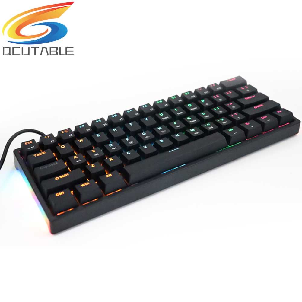 Bàn PhíM Có Dây 61 PhíM Với Led NềN Xanh Lá Cho PC / Laptop