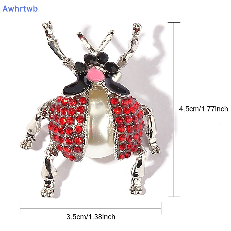 Ghim Cài Áo Hình Bọ Cánh Cứng Đính Đá Phong Cách Vintage Thời Trang Cho Nữ Mới