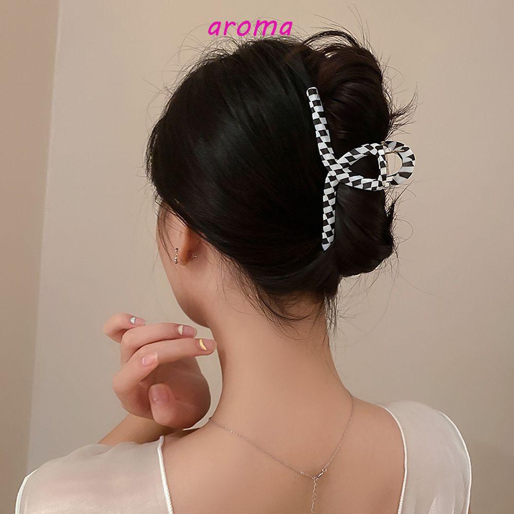 Kẹp Tóc Đuôi Ngựa Họa Tiết Hình Học Phong Cách Mosaic Cho Nữ