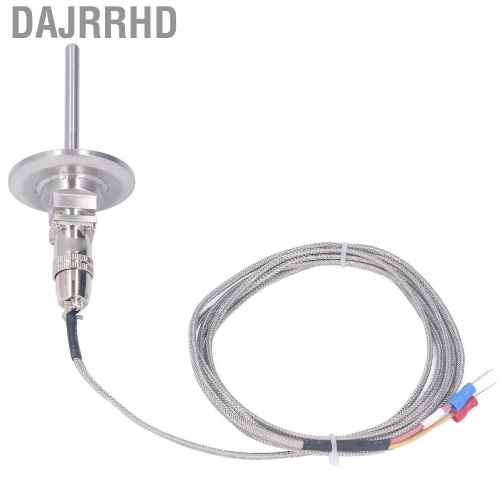 Dajrrhd K Type Thermocouple Probe  Stainless Steel Weaving -50-2280℉ 50mm Flange Shovel Connector Temperature Sensing Line for Metallurgy Industry