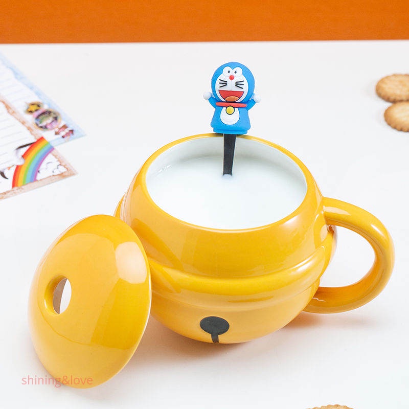Cốc Hình Doraemon Chịu Nhiệt Độ Cao Hoàn Hảo Cho Nhà Ở / Văn Phòng Và Hàng Ngày Siêu Dễ Thương