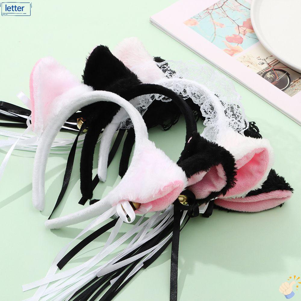 Băng Đô Cài Tóc Hình Tai Mèo Bằng Lông Nhung Dễ Thương Xinh Xắn