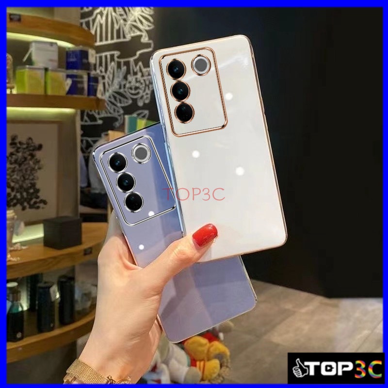ốp lưng Vivo V27 5G V27E Ốp Điện Thoại Viền Thẳng Thời Trang Cho Vivo V27E / V25 / V25E / V23 5G / V23E / V21 5G / V19 neo ZB