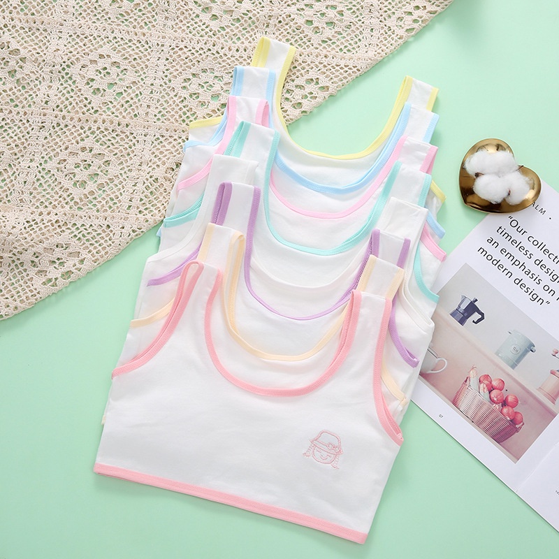 Áo lót vải cotton Trơn Dễ Thương Cho Bé Gái 10-13 Tuổi