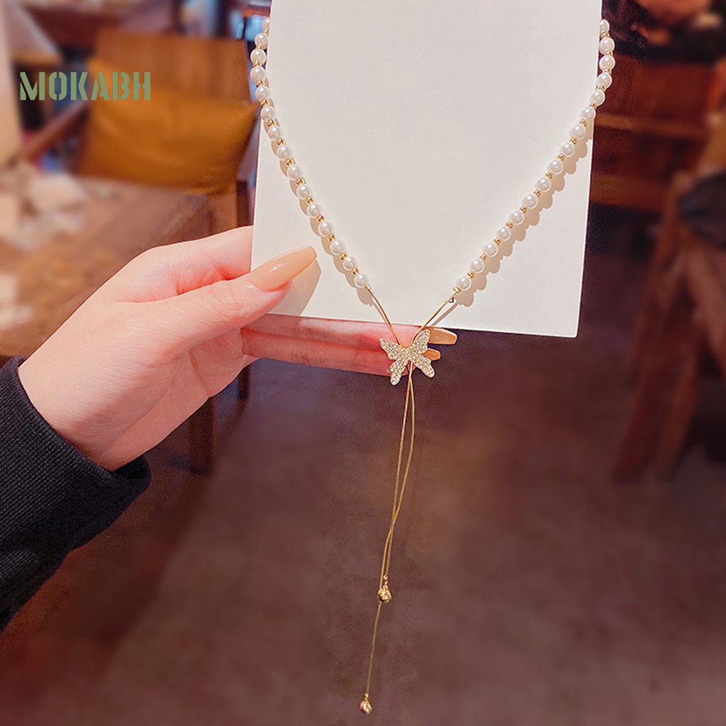 [Mới] Vòng Cổ Thời Trang Công Sở Mịn Màng Bắt Mắt Thiết Kế Tua Rua Bướm Sáng Hoàn Thiện Trang Trí Không Phai Màu Lâu Trôi Cho Nữ