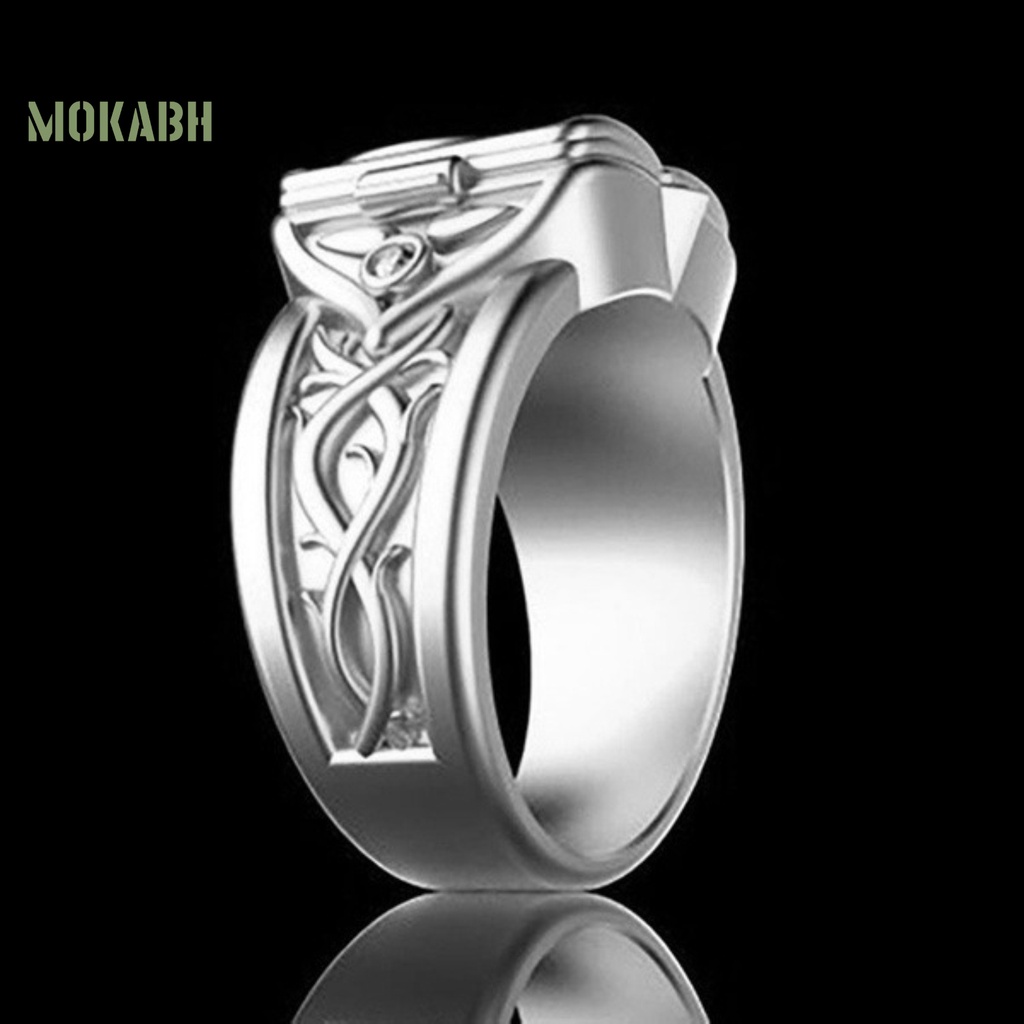 Nhẫn Nắp Lõm Kiểu Dáng Thời Trang Cho Nam Giới