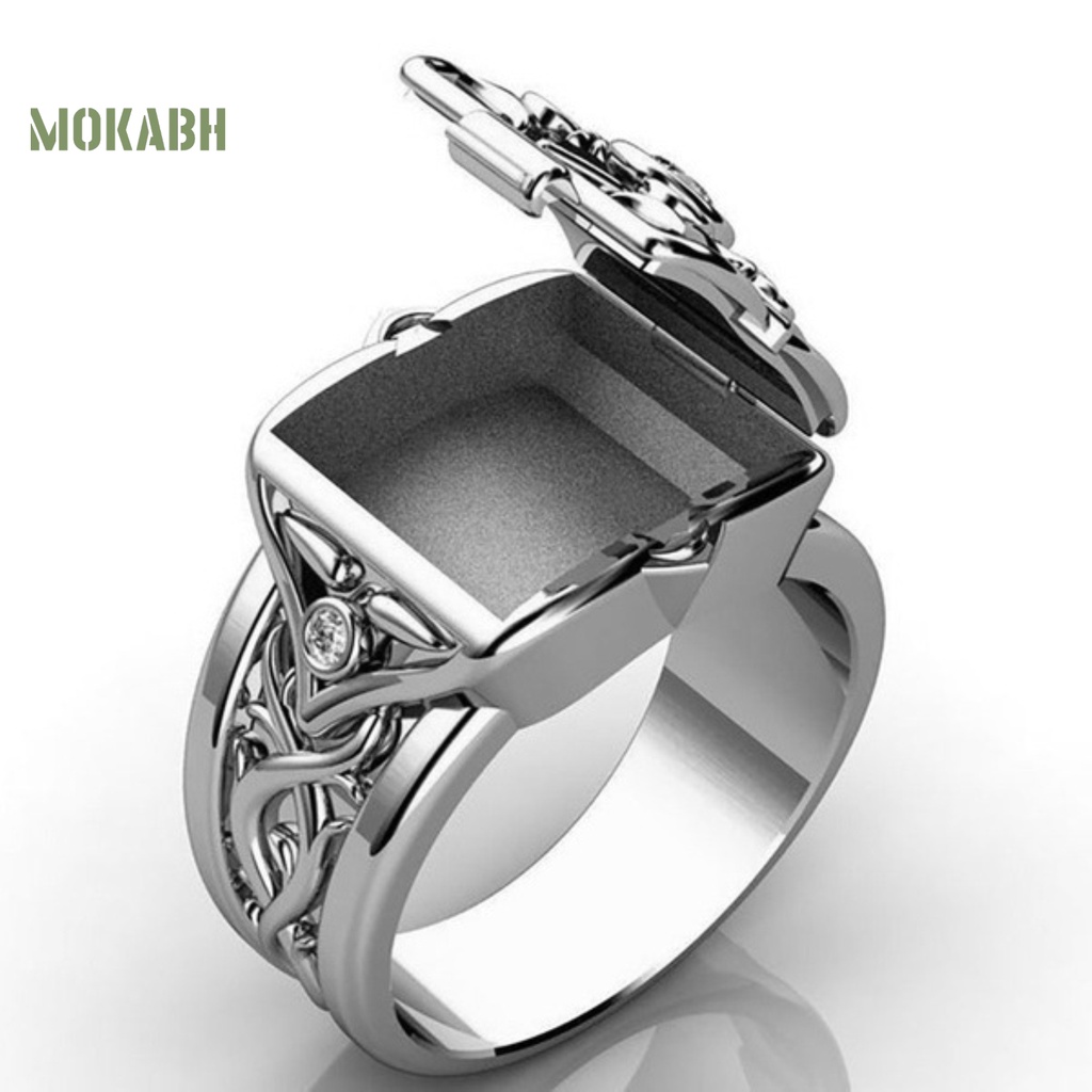 Nhẫn Nắp Lõm Kiểu Dáng Thời Trang Cho Nam Giới