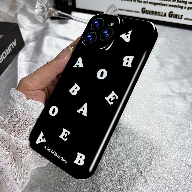 Ốp Điện Thoại Màu Trắng In Chữ Tiếng Anh Độc Đáo Thời Trang Cho iPhone14 / RADX xs13 Promax12xr 11