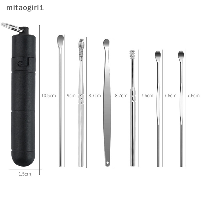 Set 1 / 6 Dụng Cụ Lấy Ráy Tai mitaogirl1 Chuyên Dụng