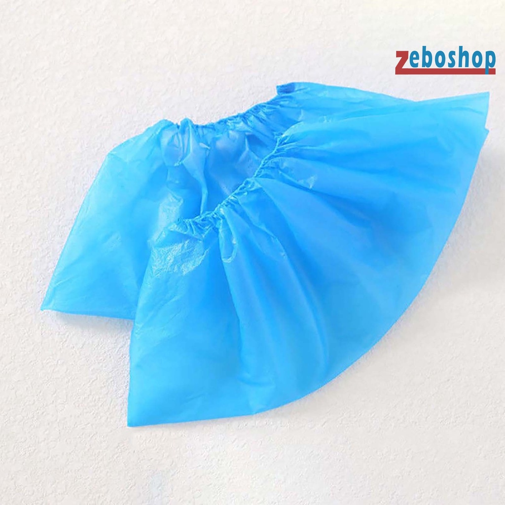 Zeboshop 200 Vỏ Bọc Giày Đi Mưa Chống Nước Dùng Một Lần Co Giãn