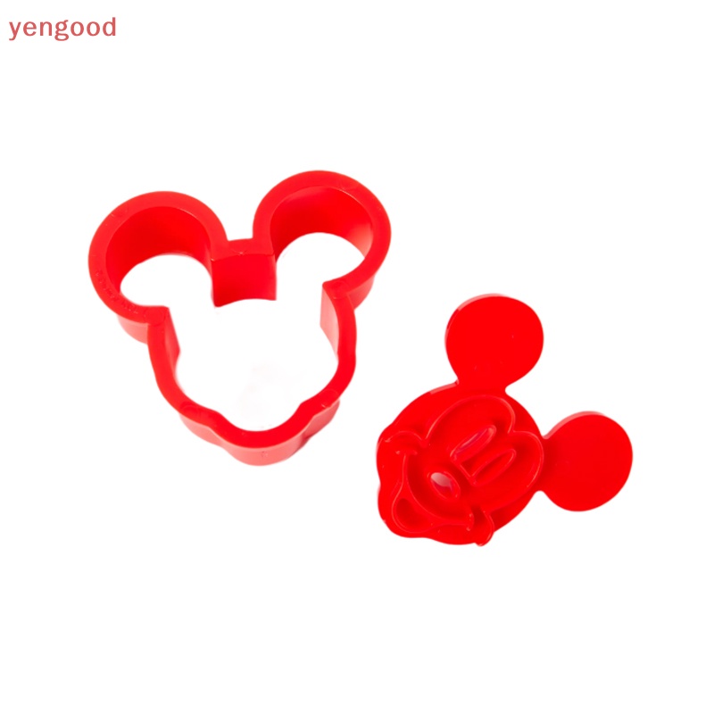 DISNEY Khuôn Làm Cơm Nắm / Bánh Quy Hình Chuột Mickey Dễ Thương Tiện Dụng Diy