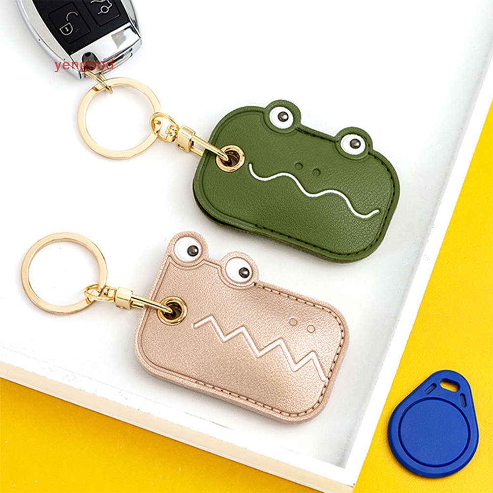 Móc Khóa Bằng Da Họa Tiết Hoạt Hình Đáng Yêu