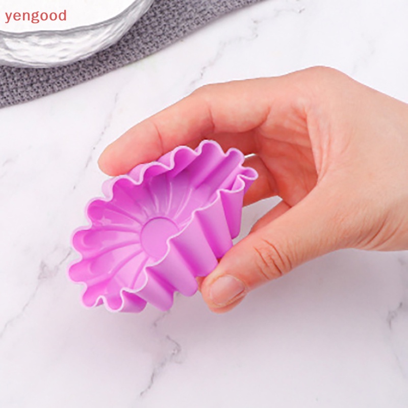 Set 6 Khuôn Silicone Làm Bánh Cupcake / Muffin DIY Tiện Dụng