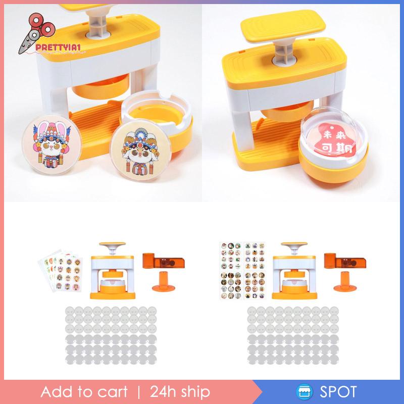 Máy Làm Nút Ghim / Gương / Móc Khóa Sinh Nhật DIY Prettyia1