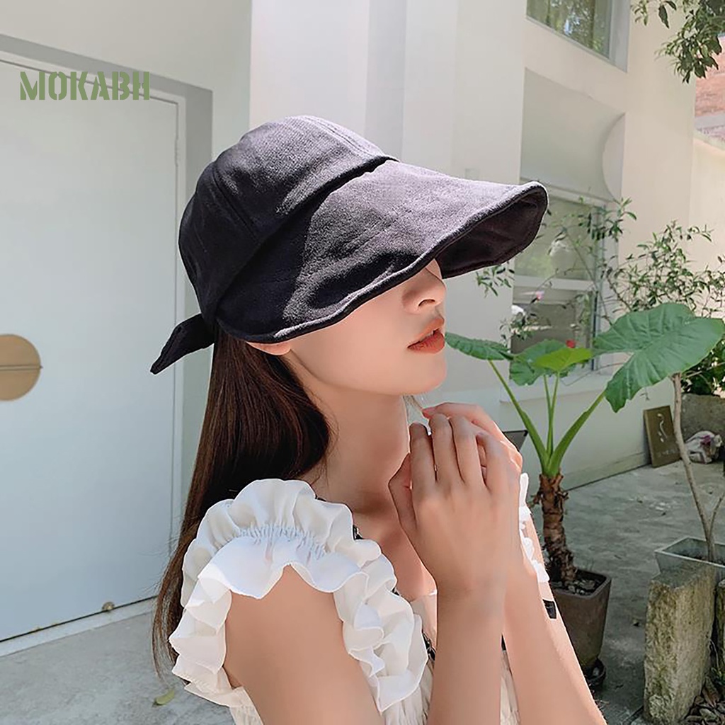 [Mok Abh] Mũ Vành Rộng Thoáng Khí Che Nắng Có Đai Thắt Lưng Dành Cho Nam Nữ Hoạt Động Ngoài Trời