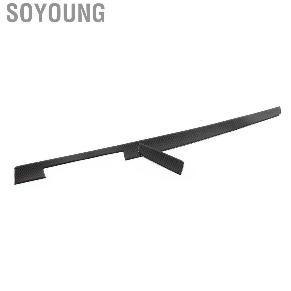 Soyoung Console Dashboard Decor  Co‑Pilot Cover 2Pcs Fit for 15‑19 Car Auto Parts Maintenance