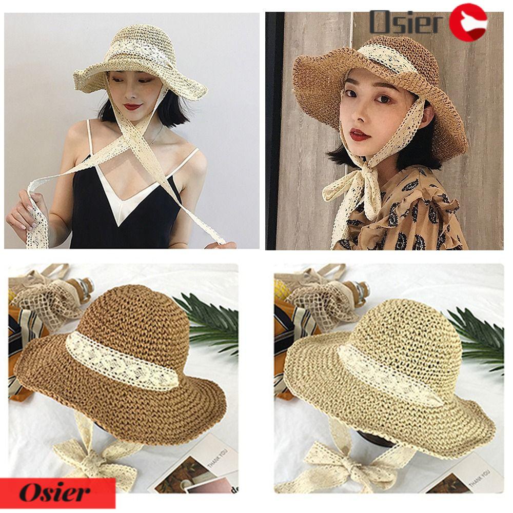 Mũ Cói Mùa Hè Phong Cách Pháp Gấp Gọn Được 1 Cái