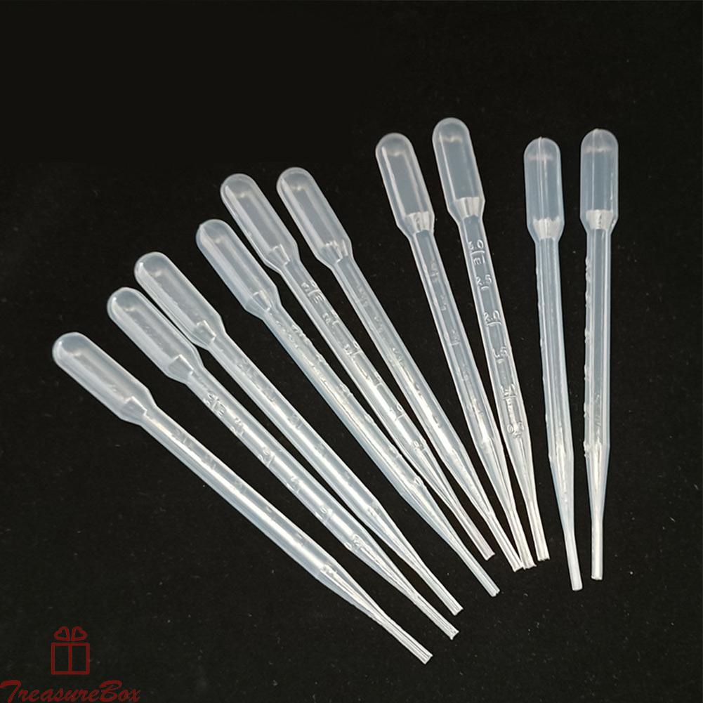 Plastic Dropper 10pcs 3ml High Transparency Silicone Oil Sampling Pipette