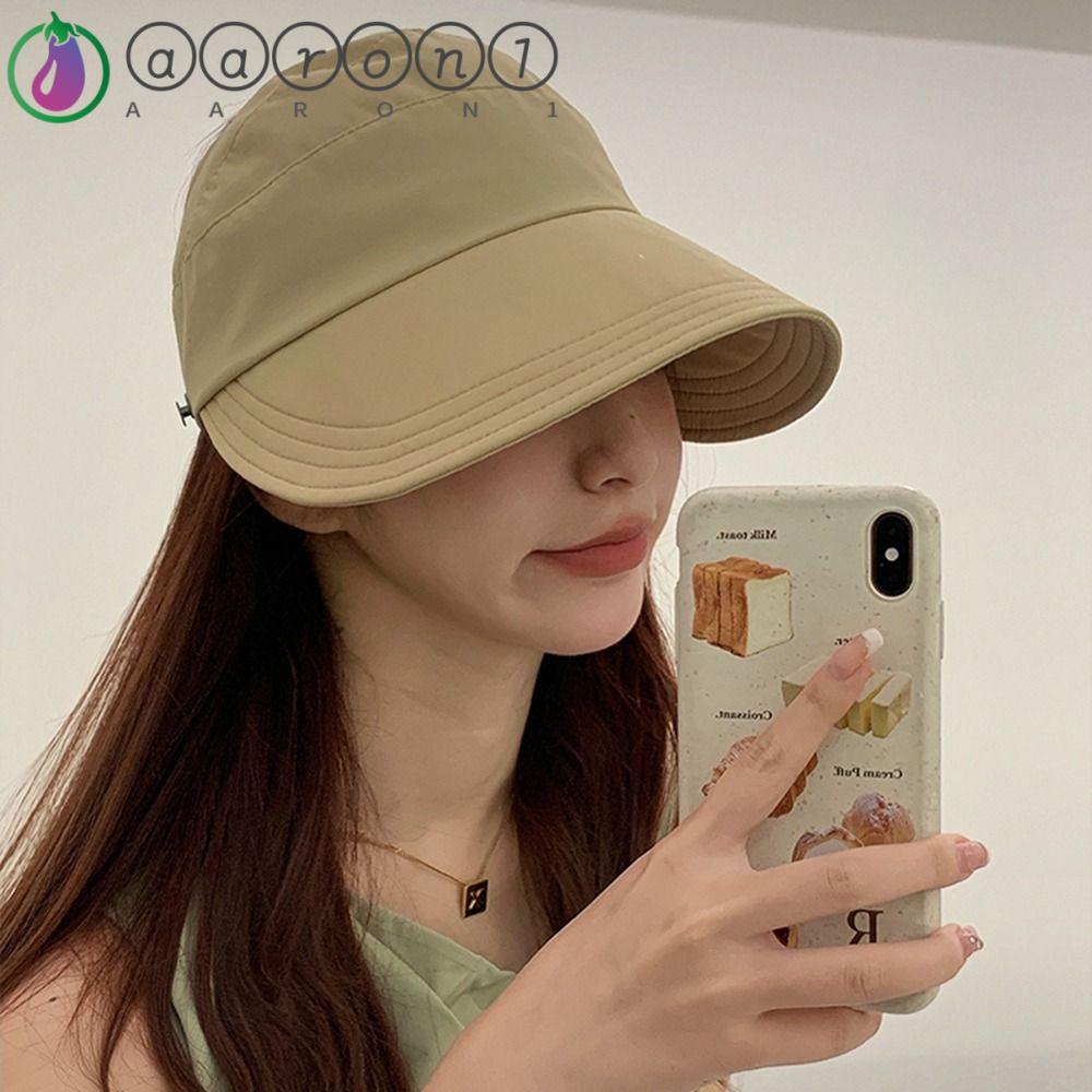 Mũ Lưỡi Trai Cotton Chống Nắng Hở Chóp Điều Chỉnh Được Phong Cách Hàn Quốc AARON1