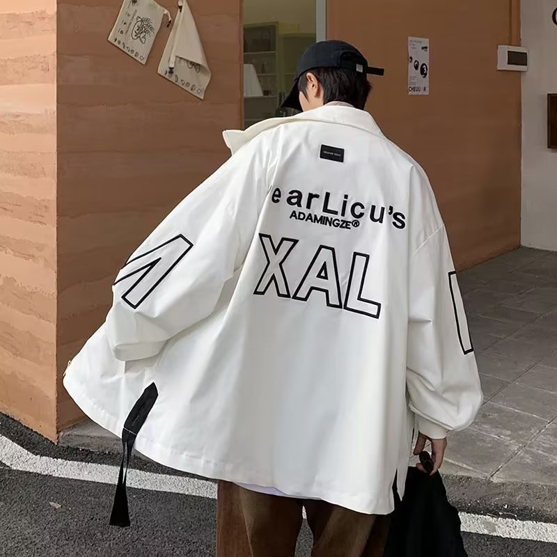 Áo Khoác Bóng Chày Dáng Rộng Thời Trang Mùa Xuân Thu Giản Dị Dành Cho Nam