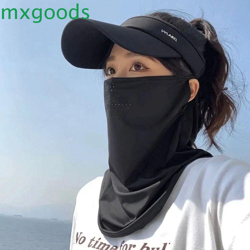 Khẩu Trang Lụa Băng Co Giãn Chống Nắng Và Tia UV Màu Trơn Thời Trang Mùa Hè Cho Nam Và Nữ