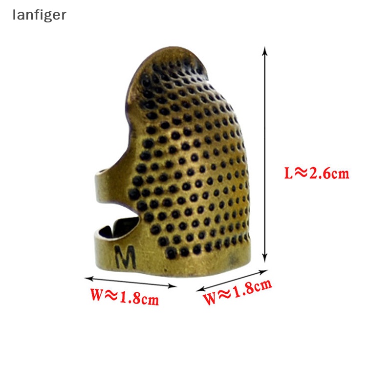 Dụng Cụ Bảo Vệ Ngón Tay Khi May Vá Bằng Kim Loại Màu Vàng