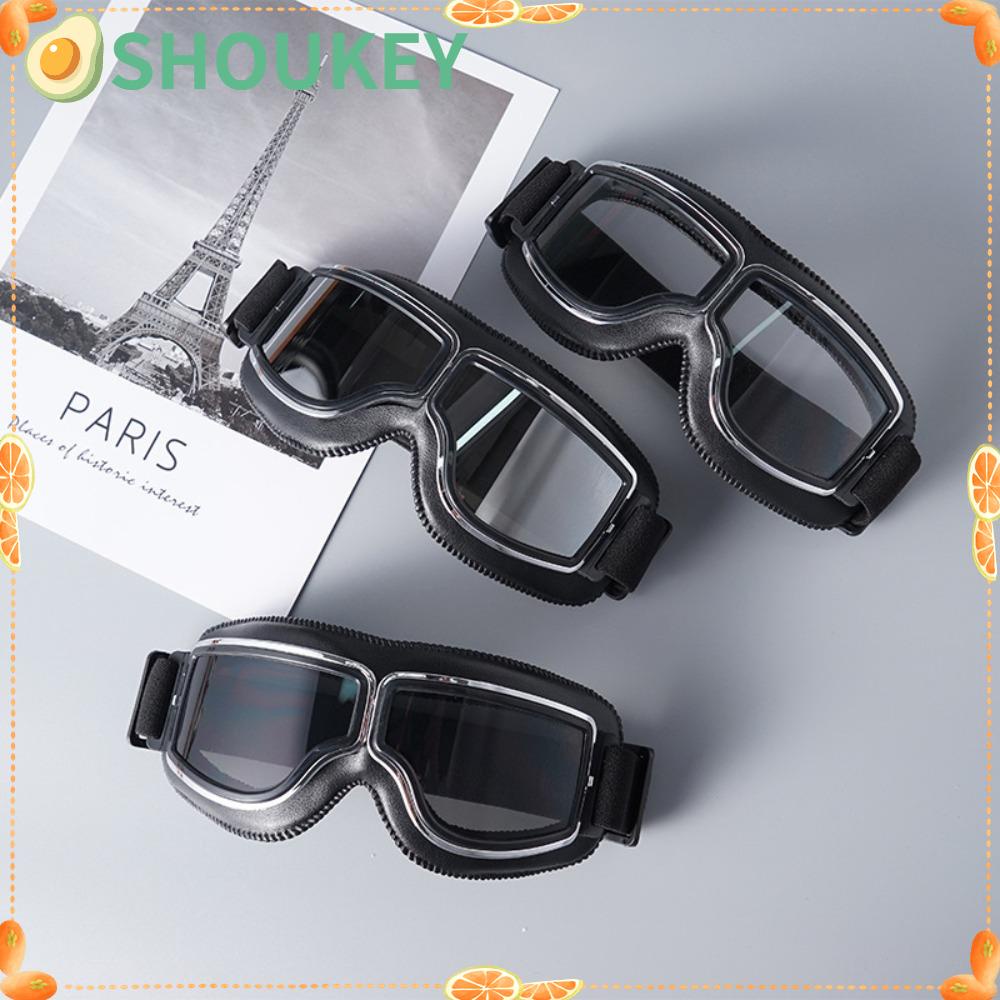 Mắt Kính Thể Thao Bằng Da Phong Cách Retro Thời Trang