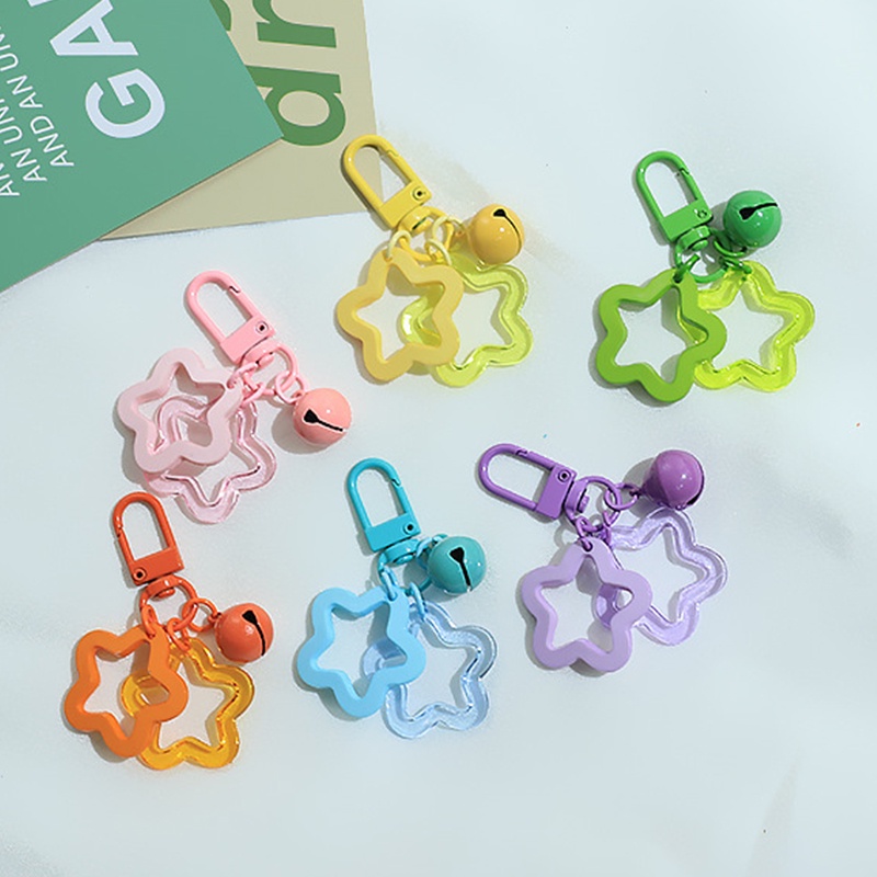 Móc Khóa Hình Chuông Bánh Nướng Bằng Acrylic Nhiều Màu Dễ Thương