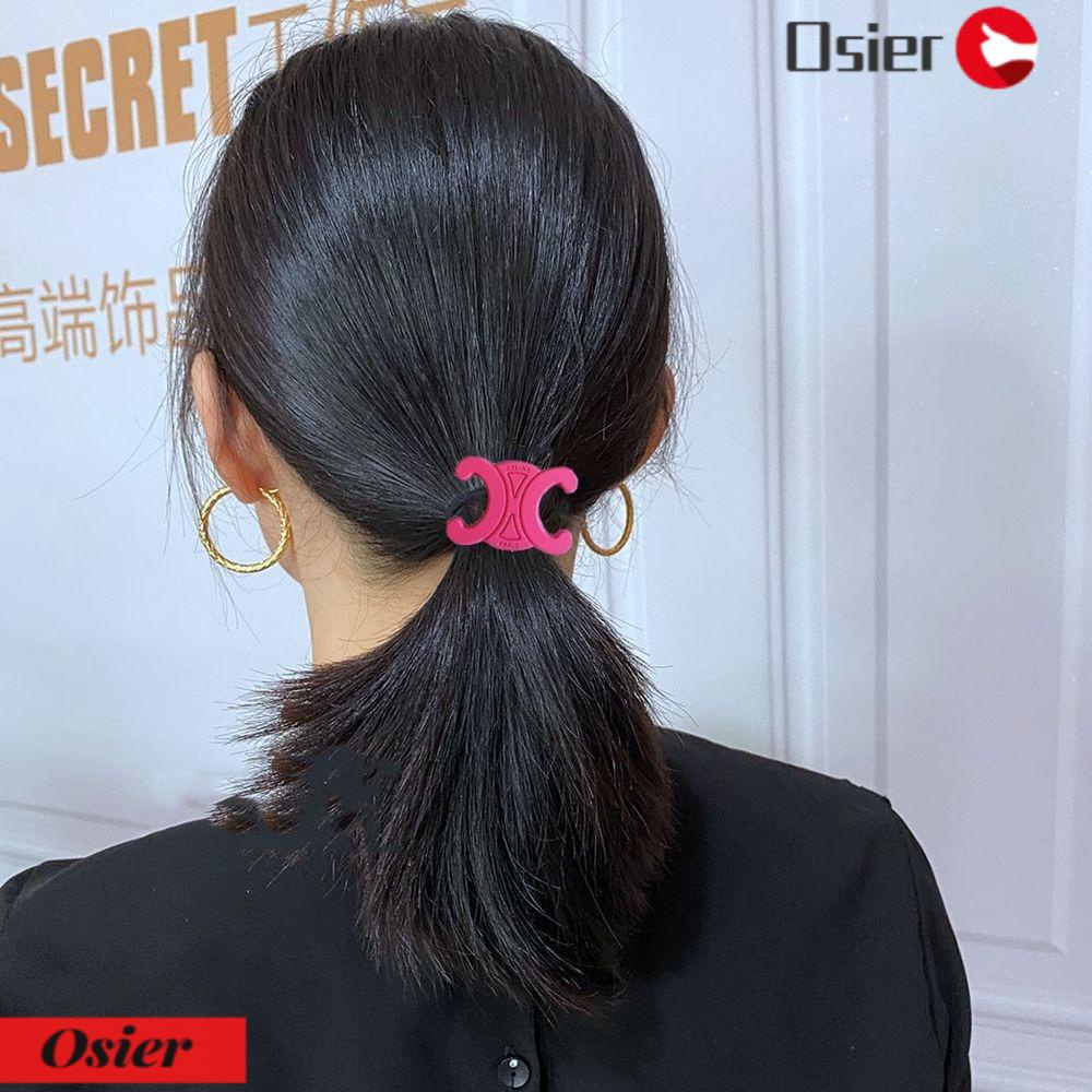 Dây Buộc Tóc Đuôi Ngựa Acrylic Co Giãn Đơn Giản 1 Cái Giá Đỡ