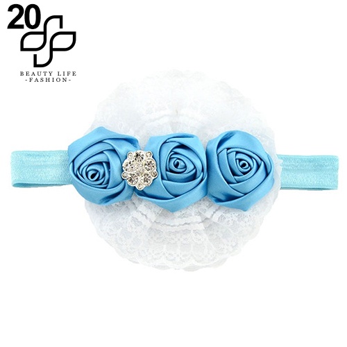 Băng Đô Hoa Hồng Co Giãn Dễ Thương Cho Bé Gái