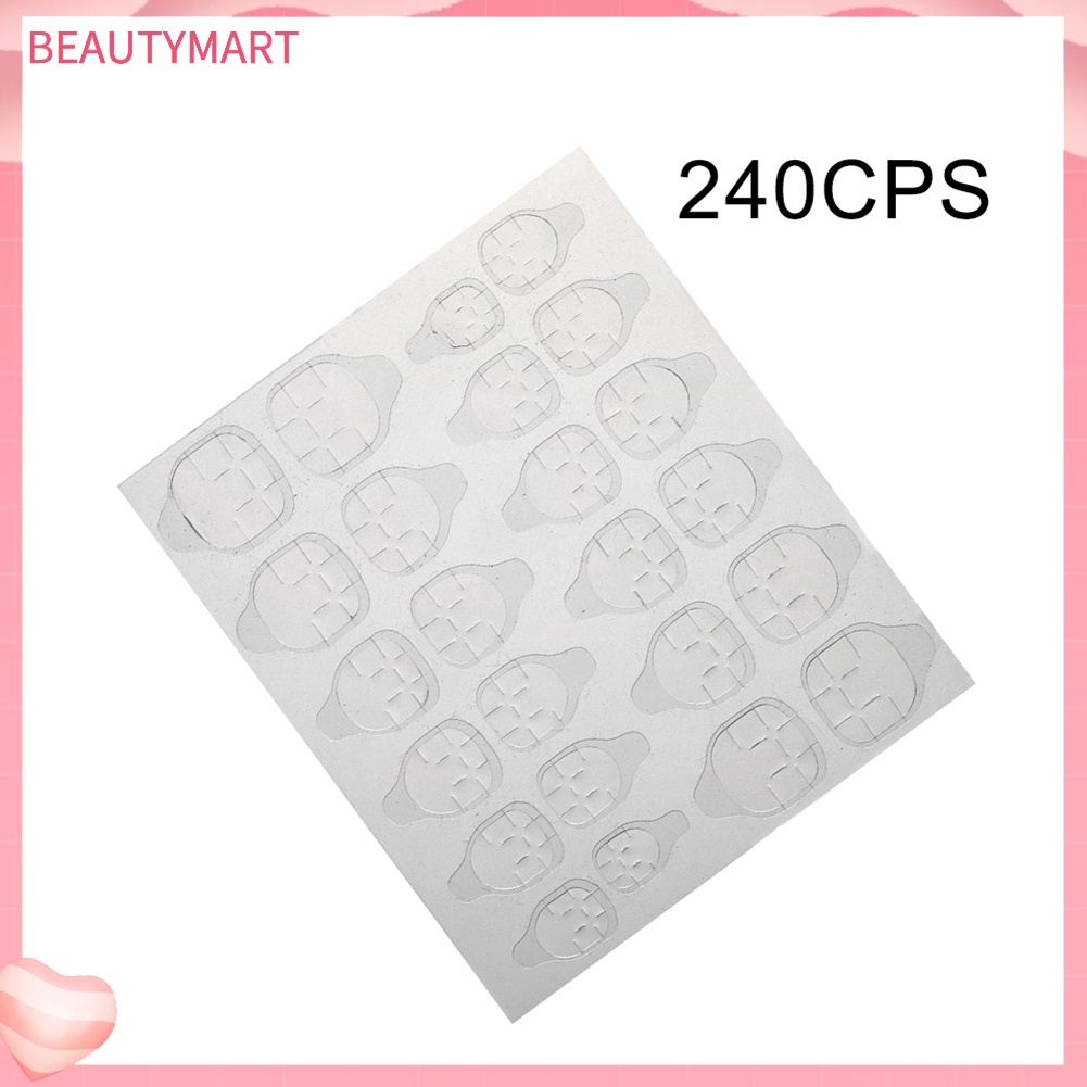 Set 240 Miếng Dán Móng Tay Giả Trong Suốt Dùng Một Lần