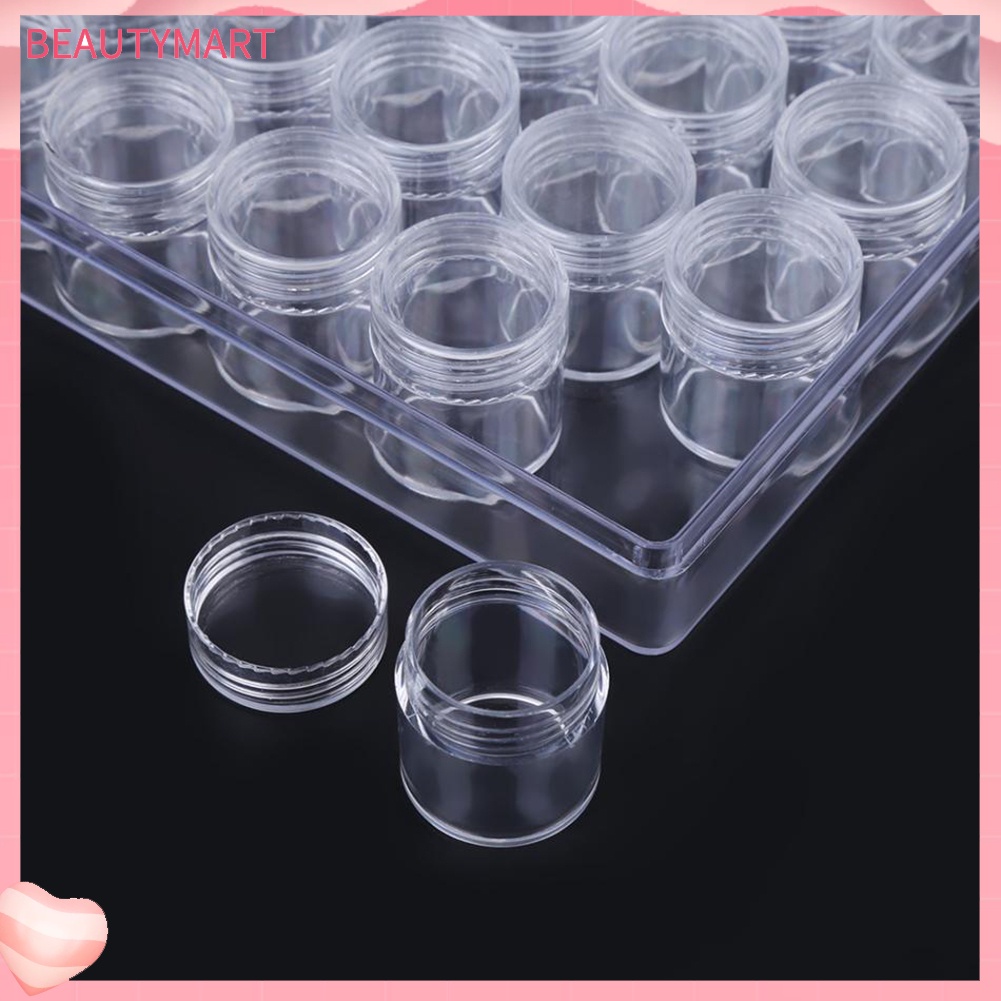 Set 30 Hộp Nhựa Trong Suốt Đựng Trang Sức / Móng Tay Tiện Dụng