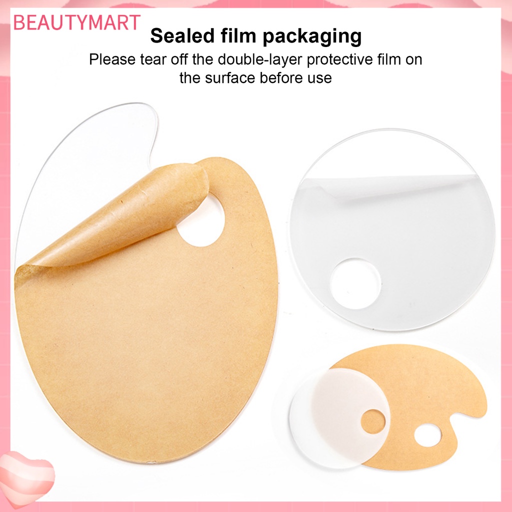 1 Bộ Bảng Màu Trang Điểm Móng Tay Bằng Acrylic Trong Suốt Chống Áp Lực Dễ Vệ Sinh