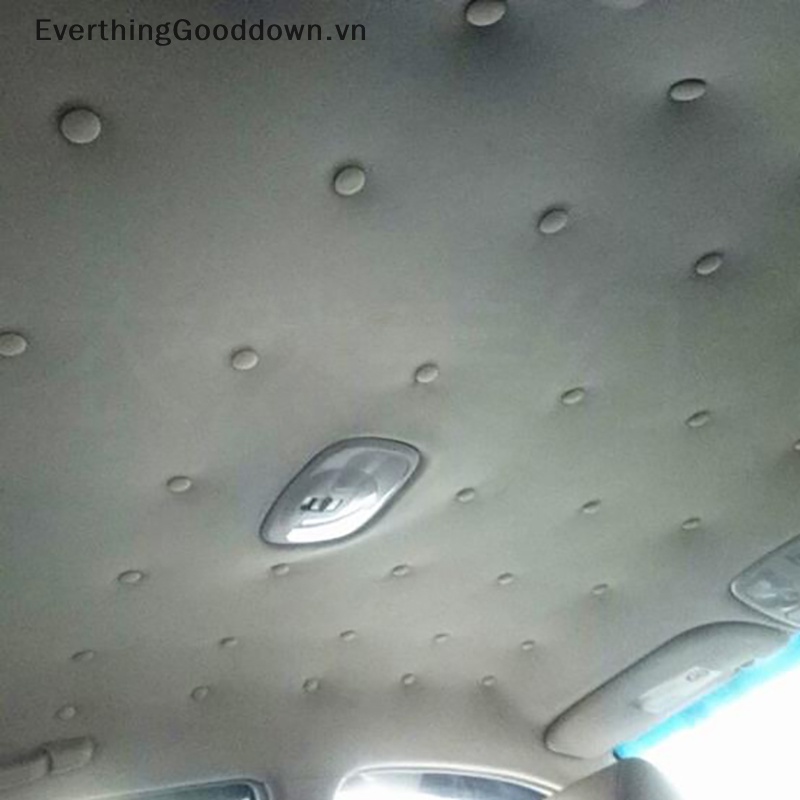 Everthinggooddown Set 10 Nút Vặn Bằng Vải Nylon Gắn Trần Xe Hơi