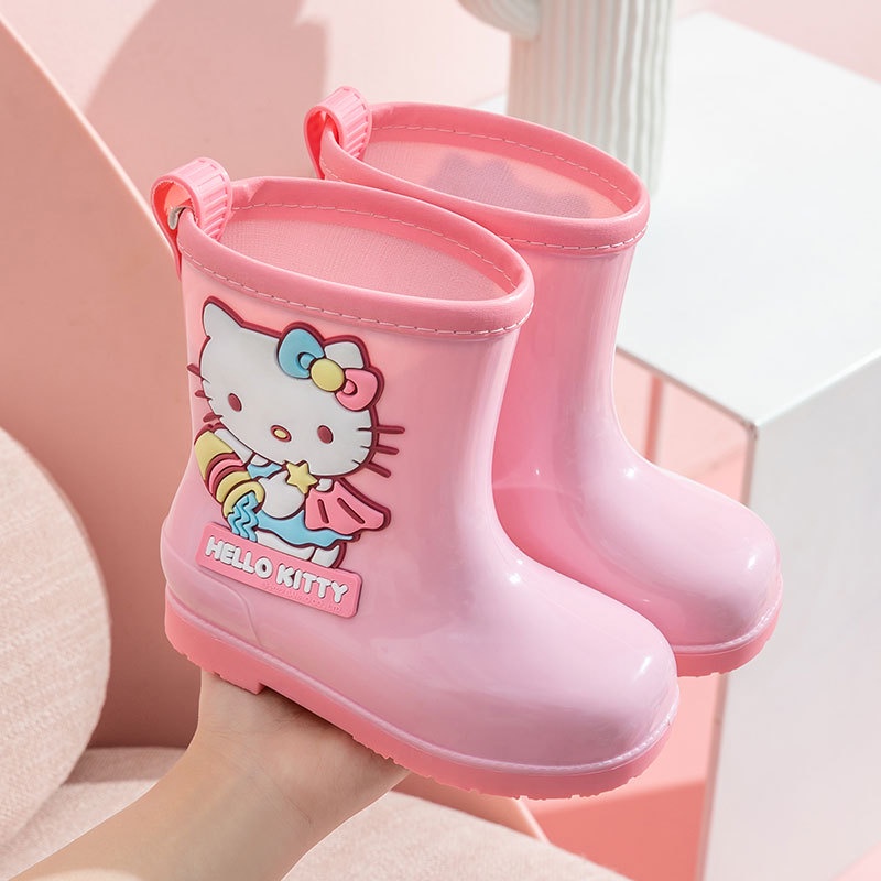 Ủng Đi Mưa Hình Hello Kitty Dễ Thương Cho Bé Gái