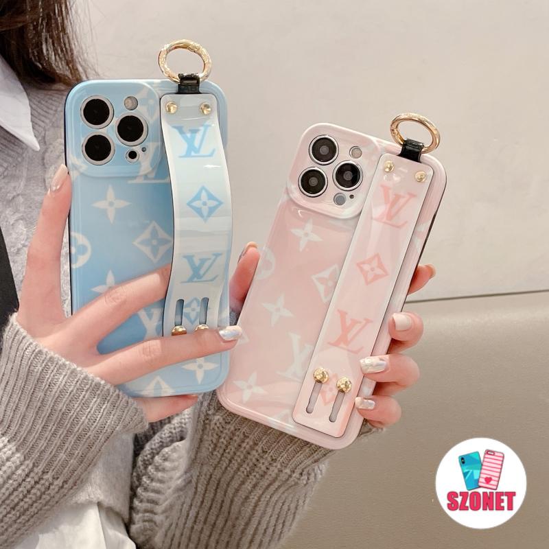 Ốp Điện Thoại Silicon Mềm Chống Sốc Chống Rơi Có Giá Đỡ Và Dây Đeo Cổ Tay Cho iPhone 14 13 12 11 Pro Max 14 Plus