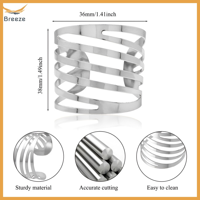 Set 12 Giá Đỡ Khăn Ăn Khoét Lỗ Dùng Trang Trí Tiệc Cưới / Lễ Tạ Ơn / Giáng Sinh