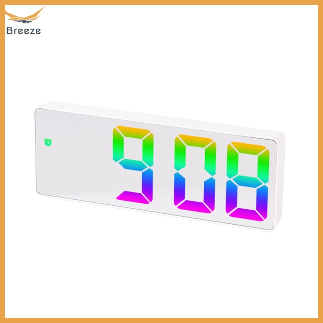 Đồng Hồ Báo Thức Điện Tử Màn Hình Lớn 12 / 24 Giờ Có Thể Điều Chỉnh Độ Sáng