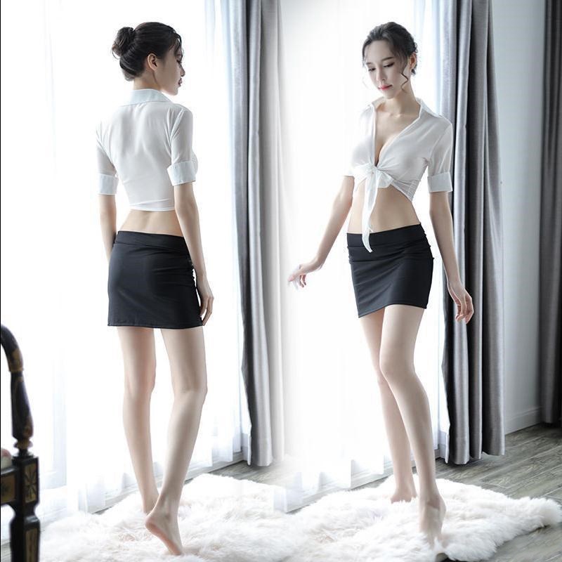 Bộ Đồ Lót Hóa Trang Thư Ký Học Sinh Siêu Quyến Rũ Free-off Size Lớn OL