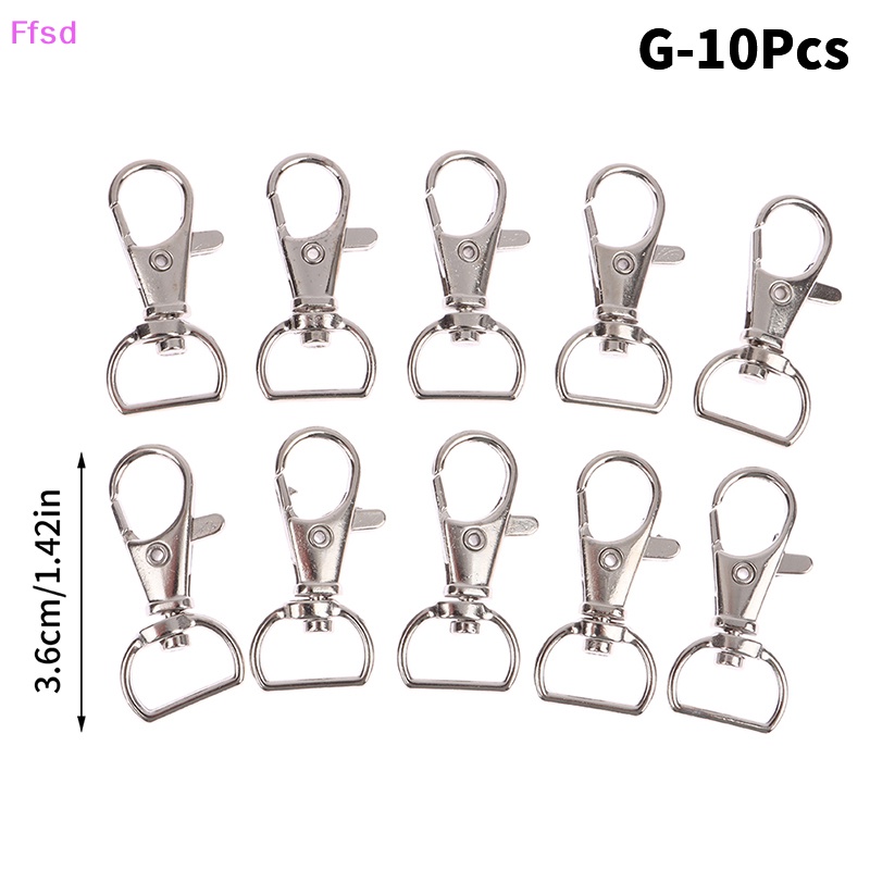 Bộ 10 Móc Khóa Tôm Hùm Bằng Kim Loại Dùng Làm Túi Xách DIY