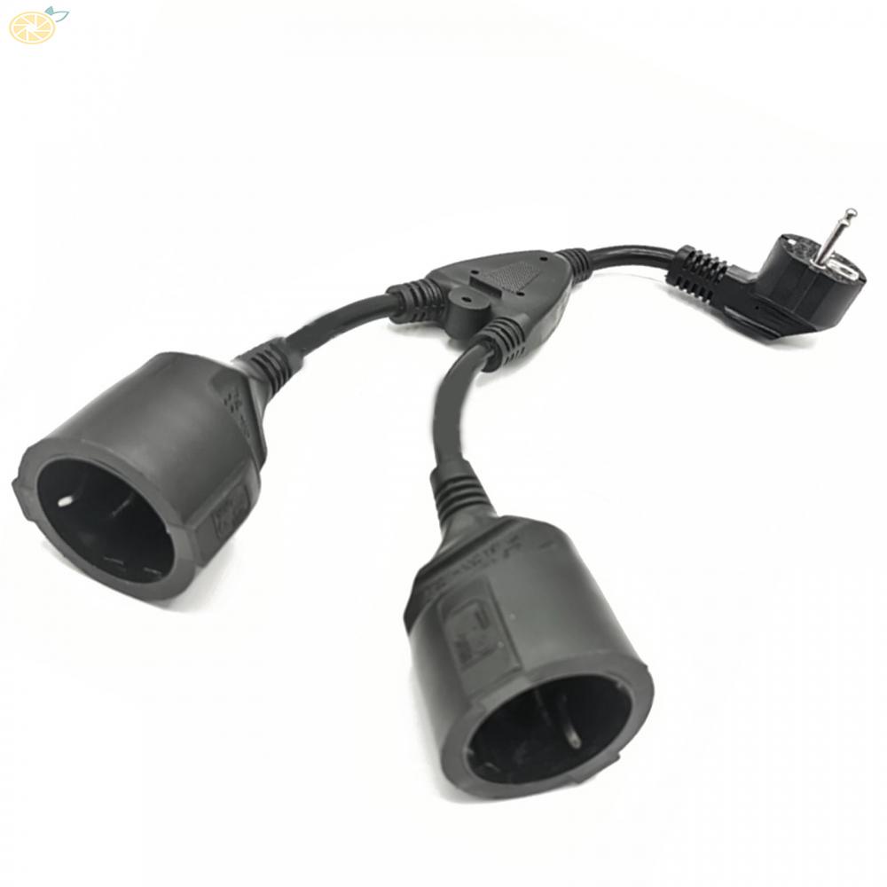 【VARSTR】2-in-1 socket adapter with flexible cable for protective contact extension cable
